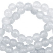 Jade gemstone beads round 6mm Jade Grey opal
